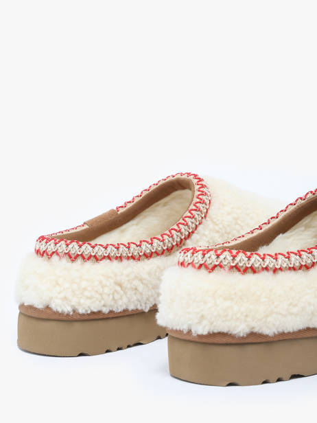 Pantoffels Tasman Maxi Curly Uit Leder Ugg Beige women 1158356 ander zicht 3